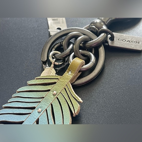 Coach Rainbow Feather Keychain Bagcharm - Picture 5 of 6